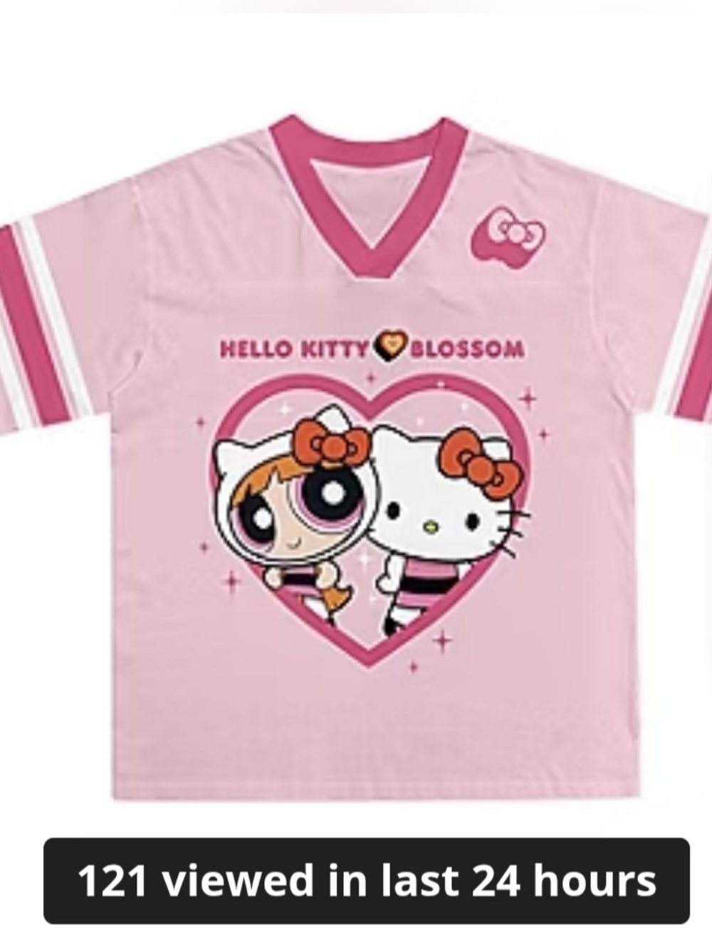 Hello Kitty x Blossom Pink Girls' Short Sleeve Jersey Tee NWOT!